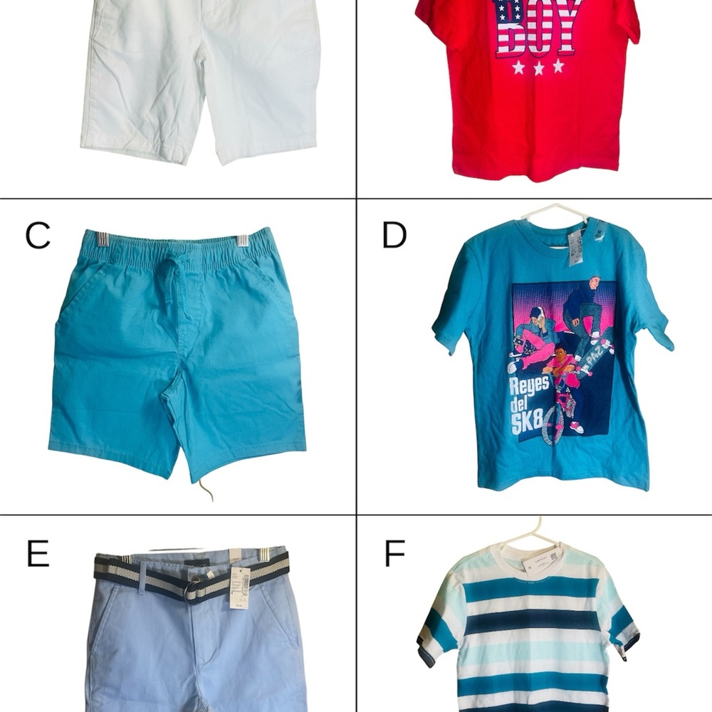 NWT Boys Size 8 T-Shirt and Shorts Lot - Children’s Place and Wonder Nation